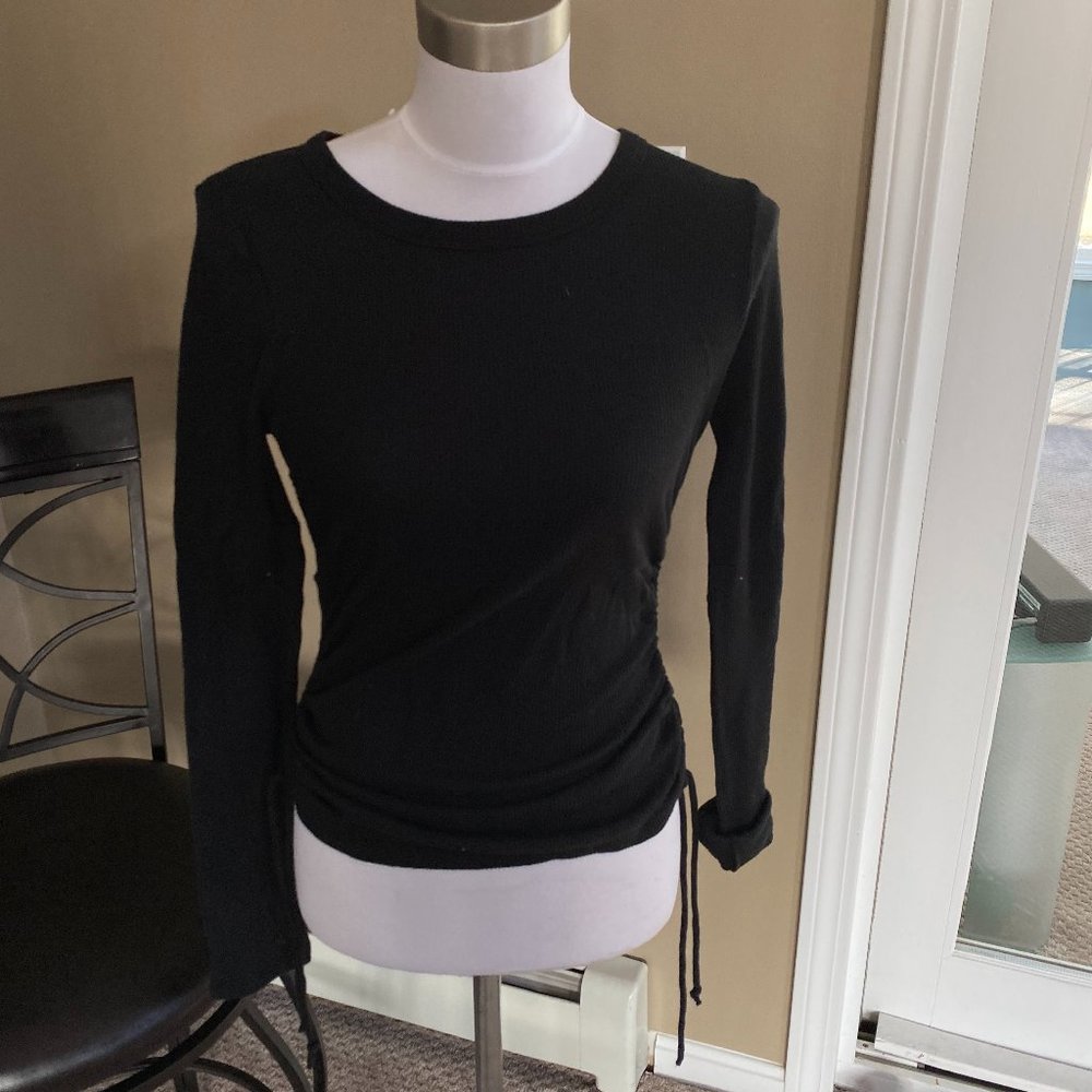 NWT Victoria's Secret Pink Black Long Sleeve Top
